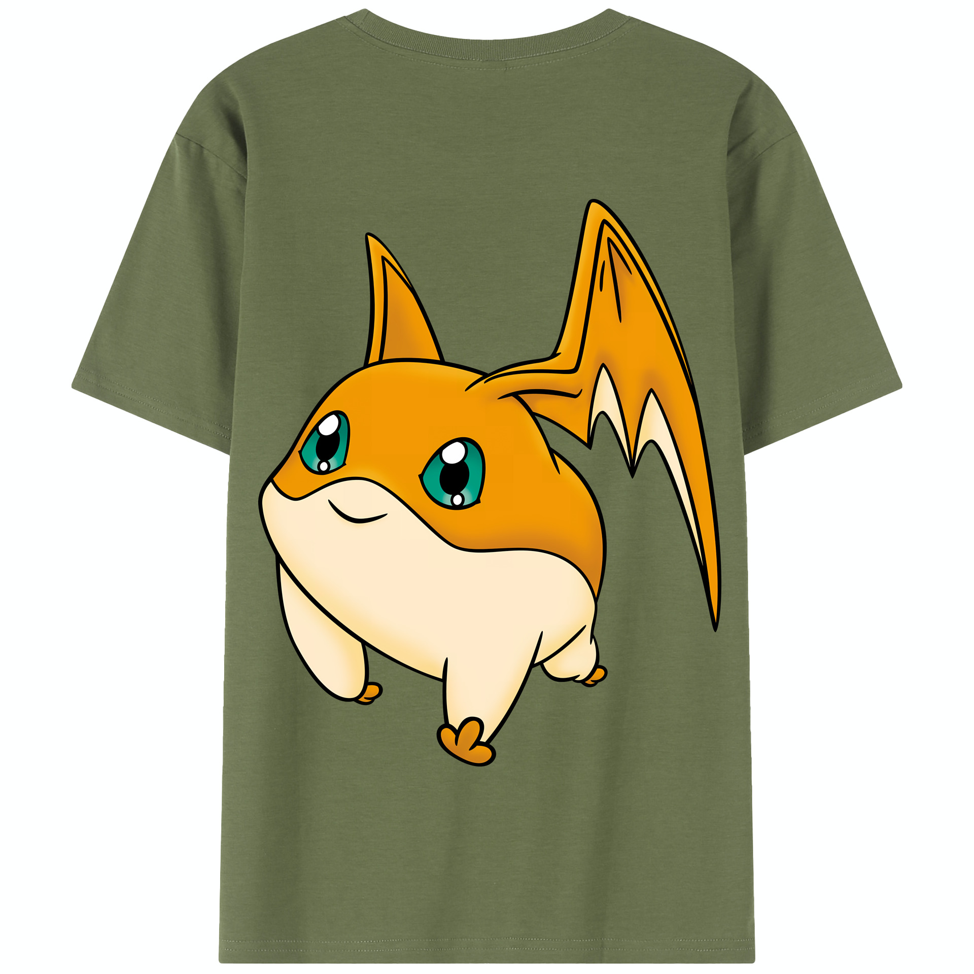 （画像用） Digimon デジタルモンスター/デジモン 綿100％半袖Tシャツ（背面プリント）